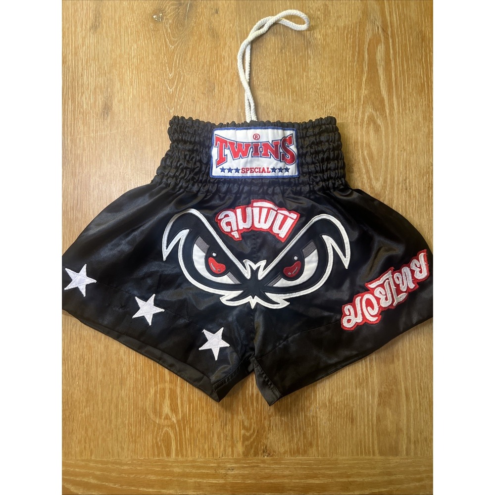 Dead Eyes Lumpini Muaythai Shorts Muay Thai Embroidery MMA Kick Boxing Costume S